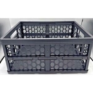 Genuine Mercedes Benz Folding Storage Crate Basket Cargo Shopping 18”x13”x8.5”